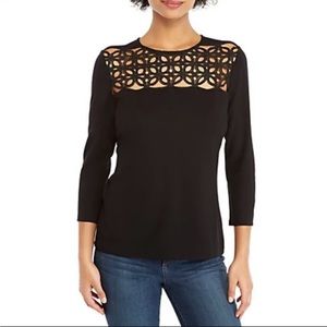 New with tags-THE LIMITED 3/4 Sleeve Top with Lace size XL